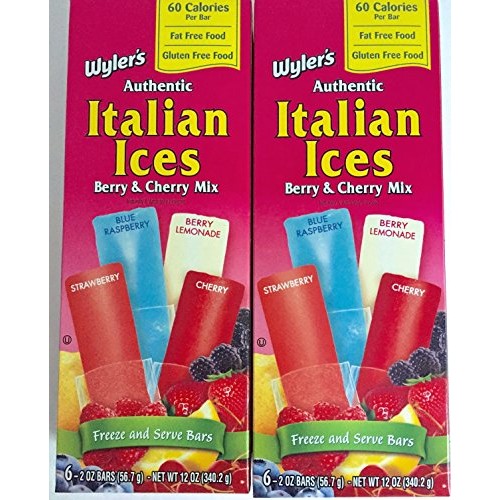 Wylers Authentic Italian Ices Assorted Flavors, 12 Oz Boxes 2
