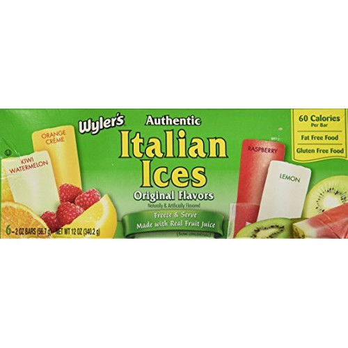 Wylers Authentic Italian Ices Original Flavors2 Pack