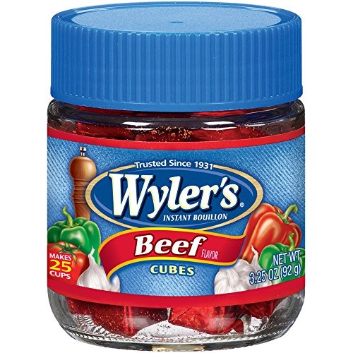 Wylers Beef Instant Bouillon Cubes 3.25 Oz Jar