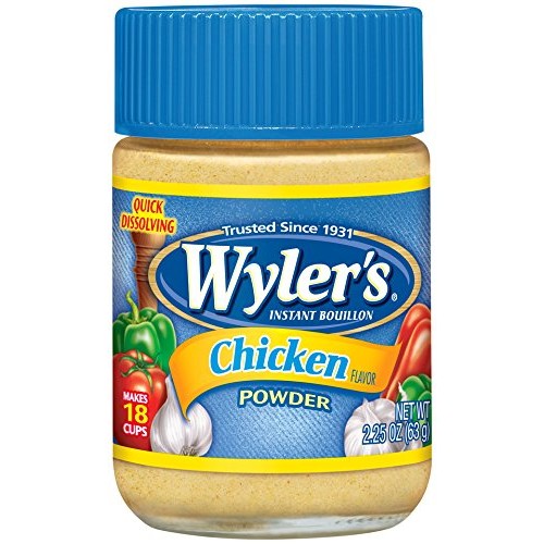 Wylers Chicken Instant Bouillon Powder 2.25 Oz Jars
