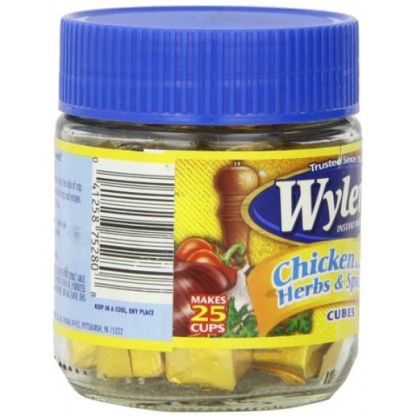 Wylers Chicken with Herbs & Spices Instant Bouillon Cubes 3.25...