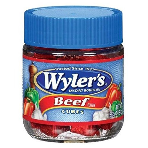 Wylers Instant Beef Bouillon Cubes Pack Of 2 3.25 Oz Jars