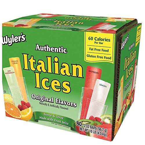 Wylers Italian Ice Freezer Bar, 2 Oz, 80 Count