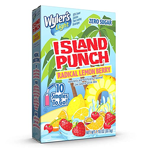 Wylers Light Island Punch, Radical Lemon Berry, 10 Ct