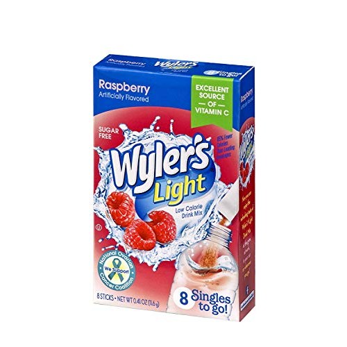 Wylers Light Raspberry Singles To Go Drink Mix, 8 Ctraspberry,