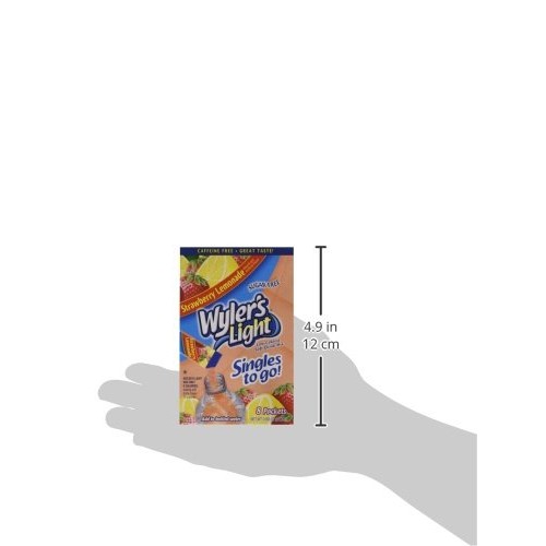 Wylers Light Singles To Go! Strawberry Lemonade 8 Ct Box