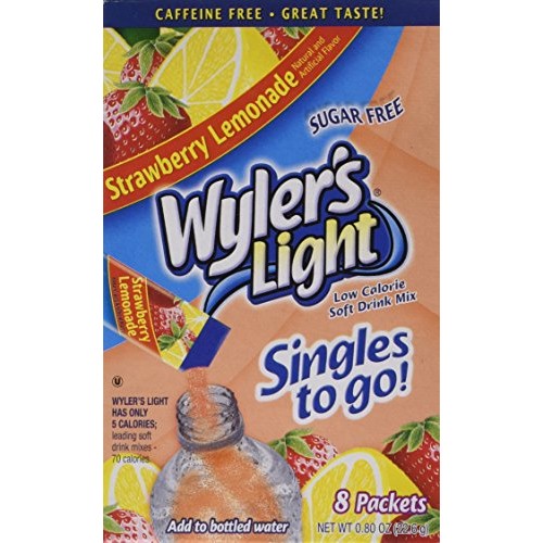 Wylers Light Singles To Go! Strawberry Lemonade 8 Ct Box