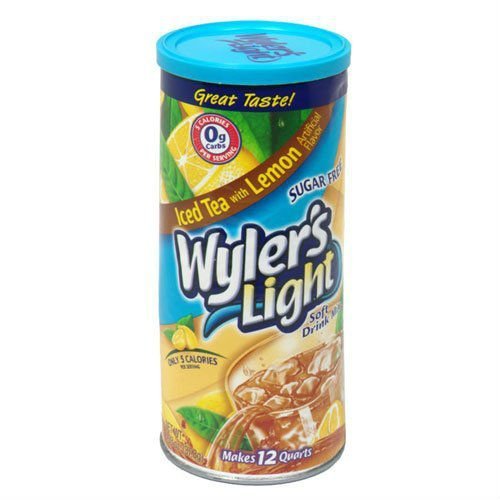Wylers Light Soft Drink Mix, Iced Tea With Lemon, 1.33-Ounce P