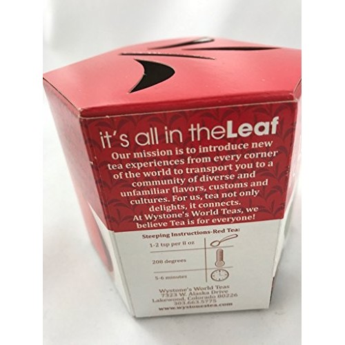 Wystone’S Chai Rooibos Tea – 40 Servings - Naturally Caffeine Fr