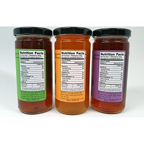 Mrs. Gs Hot Pepper Jelly 3-Pack: Jalapeno Garlic Lime, Peach Ha