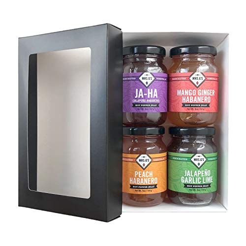 Mrs. Gs Hot Pepper Jelly 3-Pack: Jalapeno-Habanero Jelly, Jalap