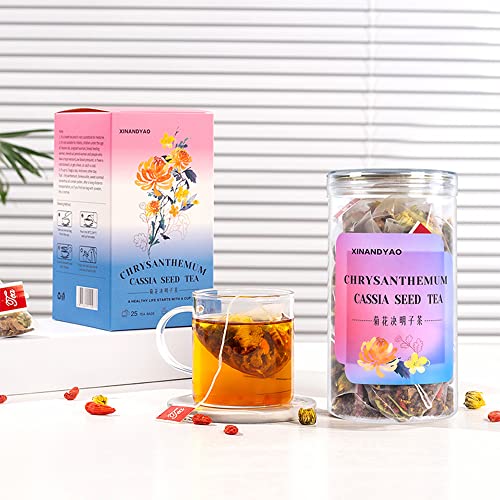 Chrysanthemum Cassia Seed Tea Bags,Eyes Brighten Liver Cleanse H...