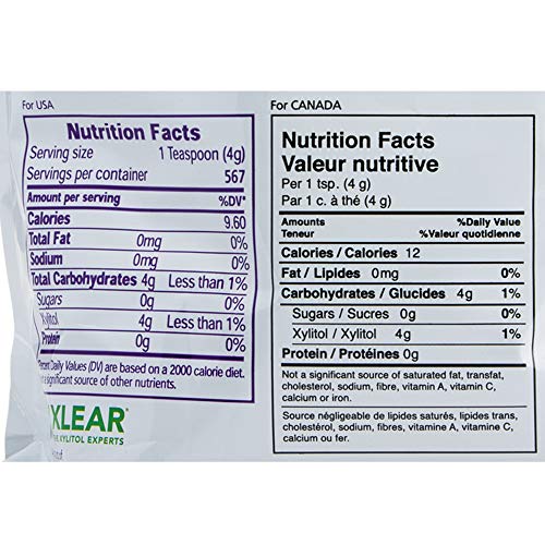 Xlear Xylosweet Non-Gmo Xylitol Sweetener, 5Lb Bag