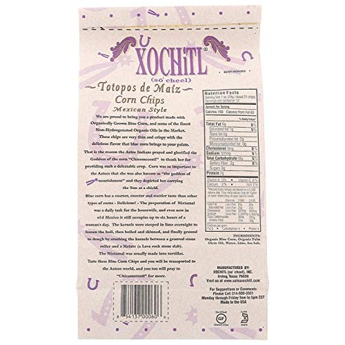 Xochitl Tortilla Chips Blue Corn, 12-Ounce Pack Of 10