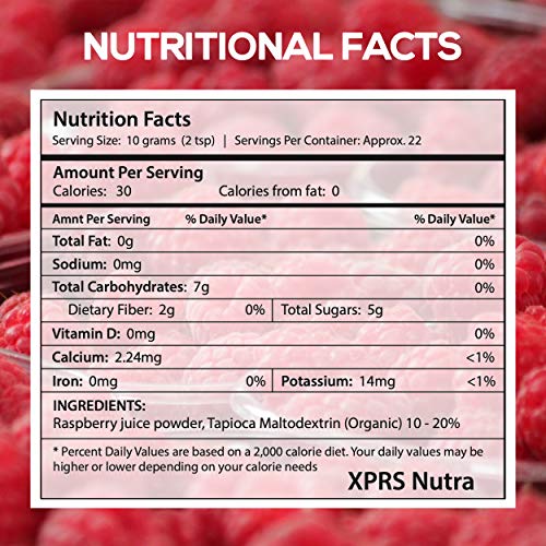 Xprs Nutra Organic Raspberry Juice Powder - Raspberry Powder Sup