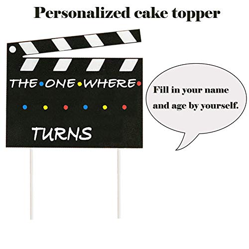 Friends Tv Show Birthday Cake Decoration Personalized The One Wh