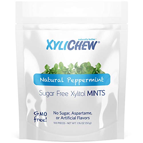Xylichew 100% Xylitol Breath Mints - Non Gmo, Non Aspartame, Glu
