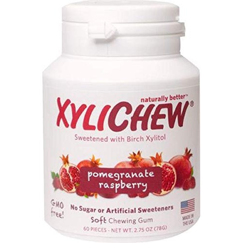 Xylichew 100% Xylitol Chewing Gum Jar - Non Gmo, Gluten, Asparta
