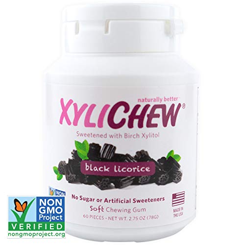 Xylichew Licorice Sugar Free Chewing Gum 60Ct