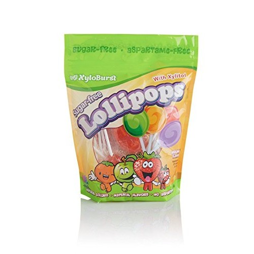 Xyloburst Sugar-Free Xylitol Candy Lollipops Suckers Made With N