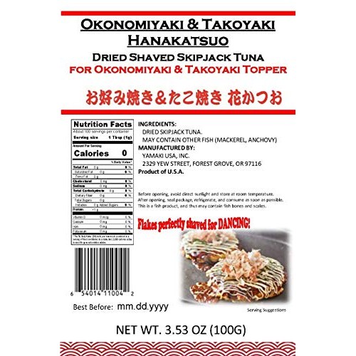 Yamaki Okonomiyaki &Amp; Takoyaki Hanakatuso 3.53 Oz.