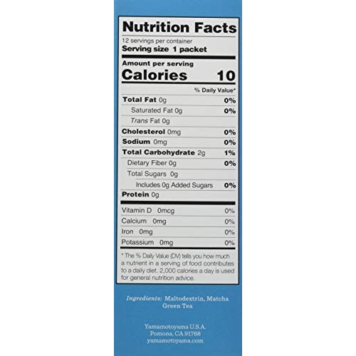 Yamamotoyama Iced Matcha Green Tea Unsweetened, 12 Count Pack o...