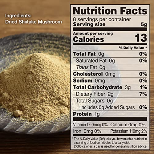 Japanese Shiitake Mushroom Umami Powder 40g - Natural Umami Bo...