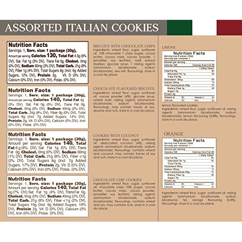 Shortbread Italian Cookies - Cookie Snacks From Italy - Variety ...