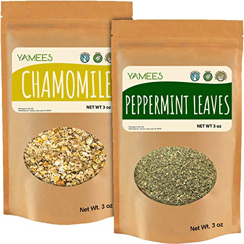 Yamees Chamomile And Peppermint - Dried Cut Leaves - Natural Her