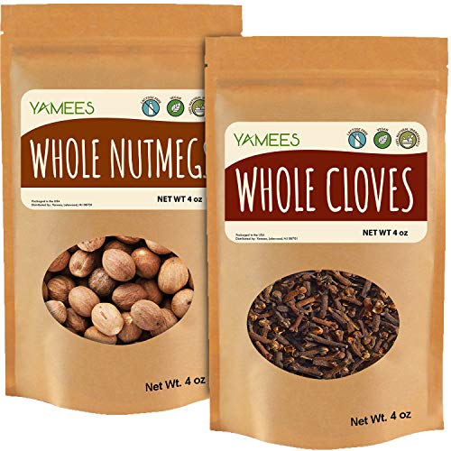 Yamees Whole Nutmeg And Whole Cloves - Bulk Spices - 12 Oz 6 Oz