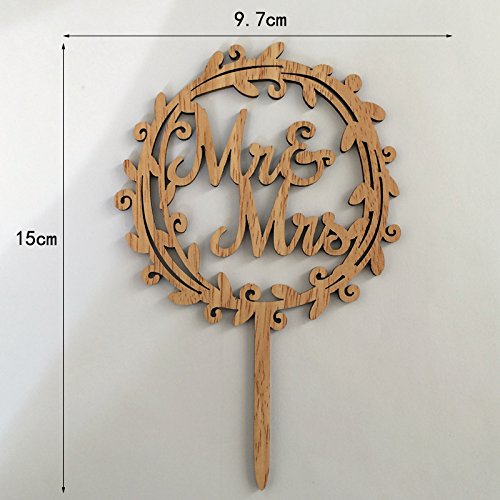 Yami Cocu Mr And Mrs Cake Toppers Rustic Wood Wedding Party Enga
