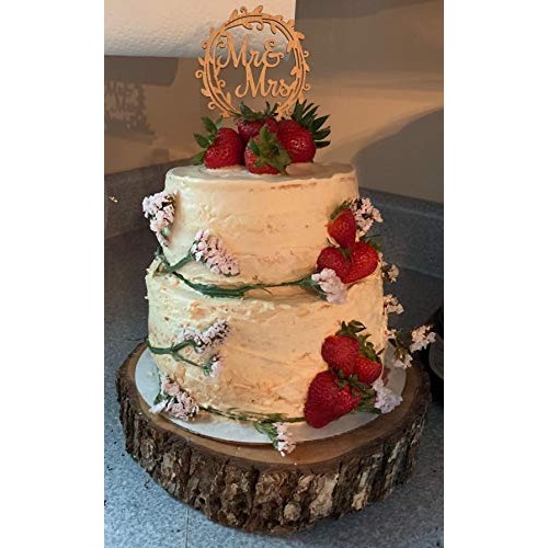 Yami Cocu Mr And Mrs Cake Toppers Rustic Wood Wedding Party Enga