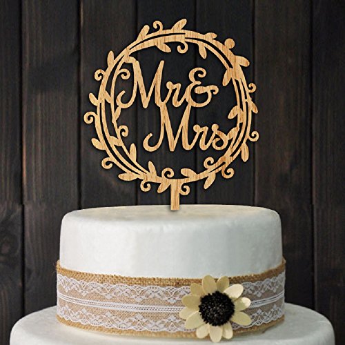 Yami Cocu Mr And Mrs Cake Toppers Rustic Wood Wedding Party Enga