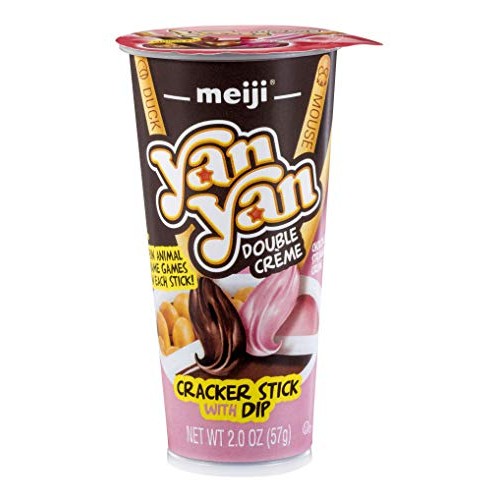 Meiji Yan Yan Dipping Sticks, Chocolate And Strawberry Double Cr