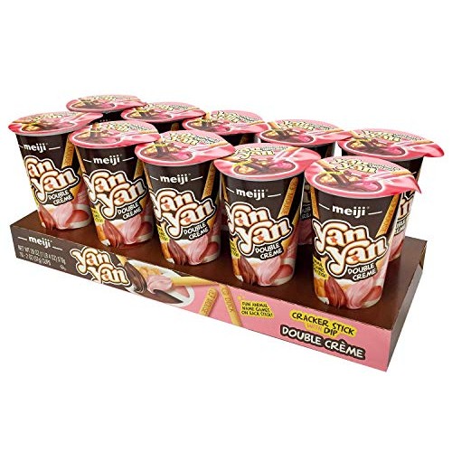 Meiji Yan Yan Dipping Sticks, Chocolate And Strawberry Double Cr