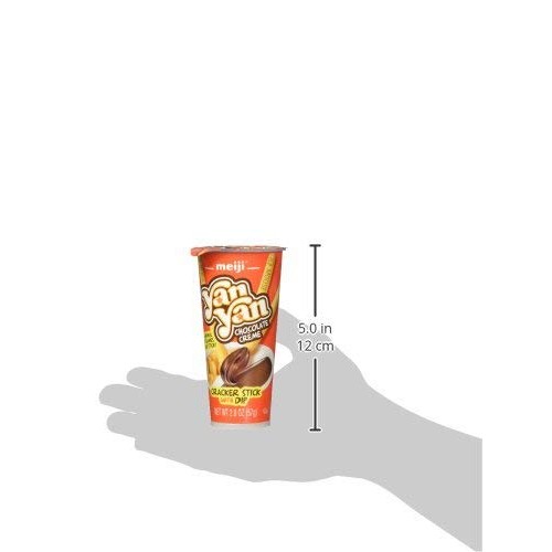 Meiji Yan Yan Dipping Sticks, Chocolate Crème - 2 Oz, Pack Of 10