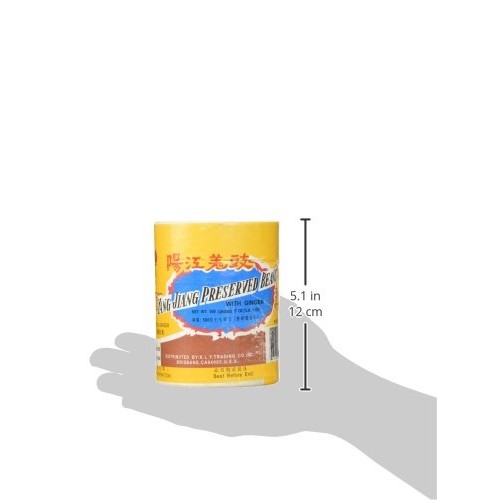 Yang Jiang Preserved Black Beans With Ginger, 1Lb.