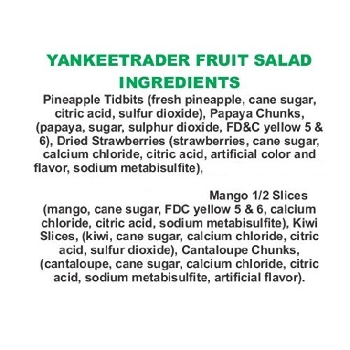 Tropical Fruit Salad / Dried Fruit - 2 Lbs.