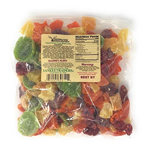 Yankee Traders Brand Tropical Island Dried Fruit Blend Mix, 2 Pound