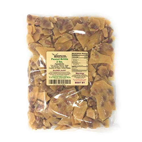 Yankee Traders Brand Home Style Peanut Brittle Candy, 2 Pound