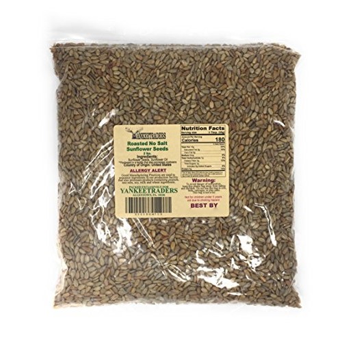 Yankeetraders Sunflower Seeds, No Salt, Roasted, 2 Pounds
