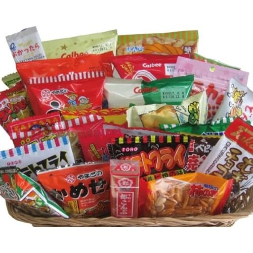 Dagashi Set, Japanese YAOKIN Snack Assortment 35pc
