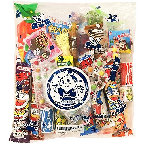 Samurai Dagashi Set, Japanese Snack Assortment 36Pcs