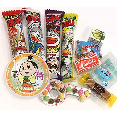 Samurai Dagashi Set, Japanese Snack Assortment 36Pcs