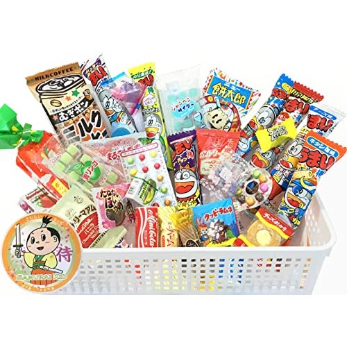 Samurai Kid Dagashi Set, Japanese Snack Assortment 30pc with Sam...