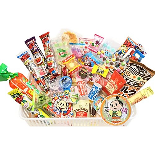 Samurai Kid Dagashi Set, Japanese Snack Assortment 36pc with Sam...