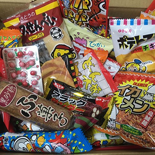 Dagashi Box Japanese Snacks 60Pcs Umaibo Candy Gumi Potato Chip