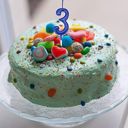 Yaomiao 10 Pieces Birthday Numeral Candles Cake Numeral Candles