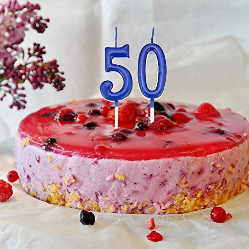 Yaomiao 10 Pieces Birthday Numeral Candles Cake Numeral Candles