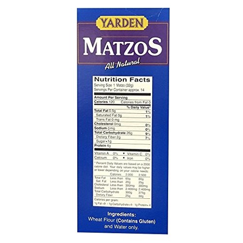 Yarden Passover Matzo 5-1Lb Boxes
